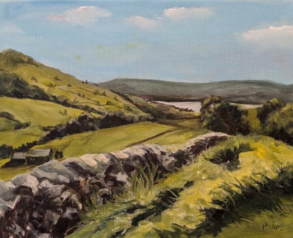 1. Landscapes in acrylic art workshop